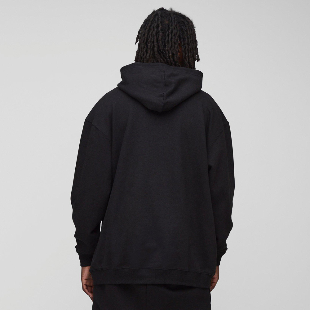Oversized Boxy All Over Heart Applique Hoodie