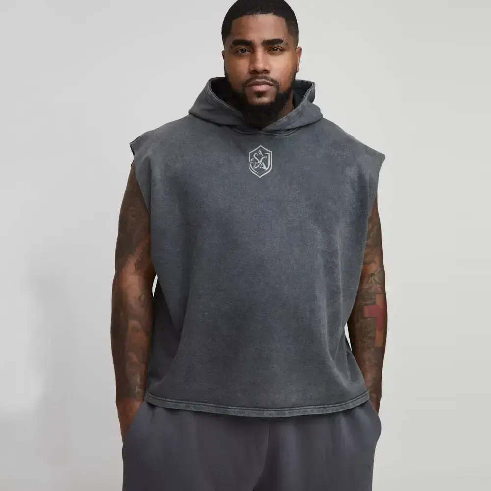 Oversized Boxy Acid Wash Hoodie