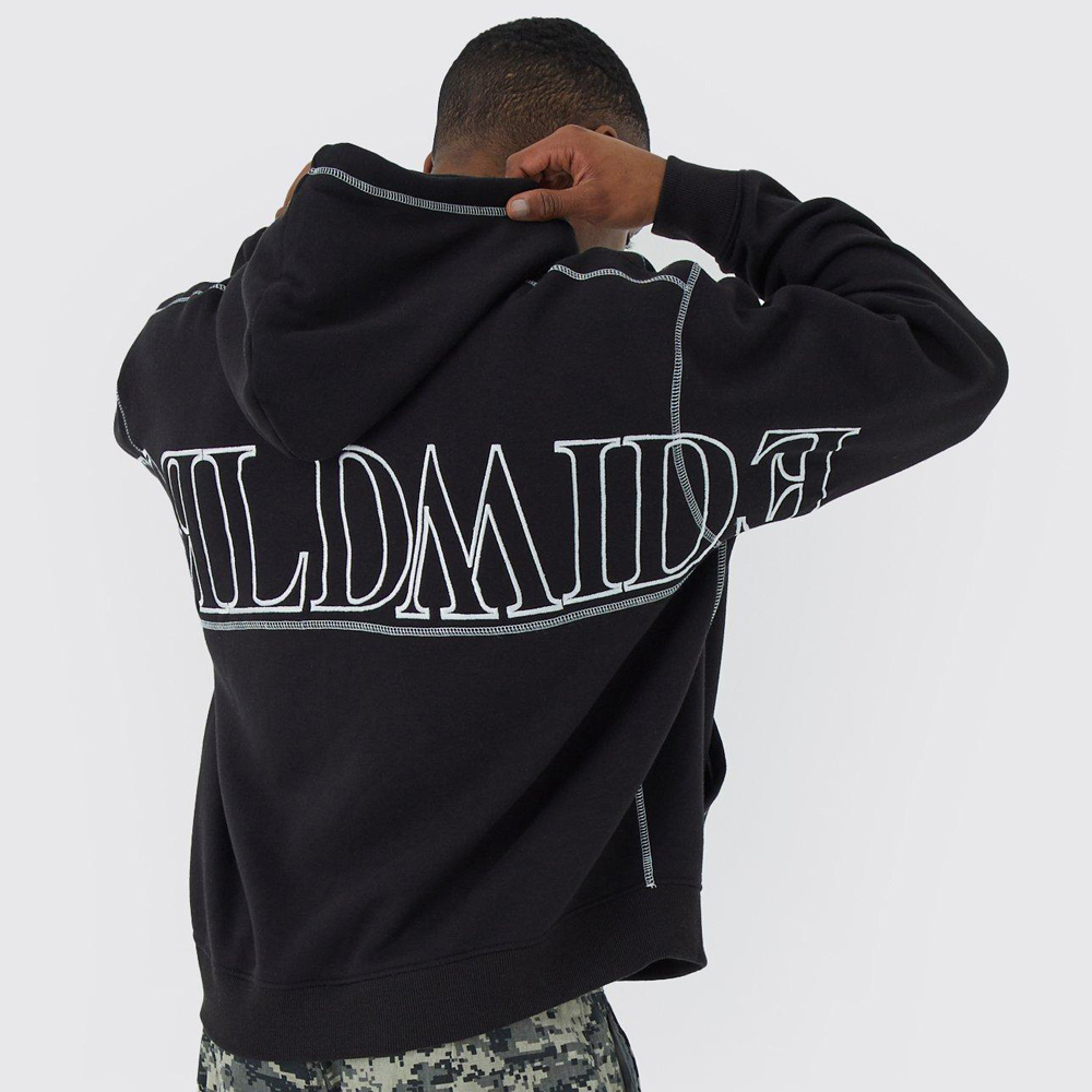Plus Oversized Boxy Sleeveless Acid Wash Hoodie