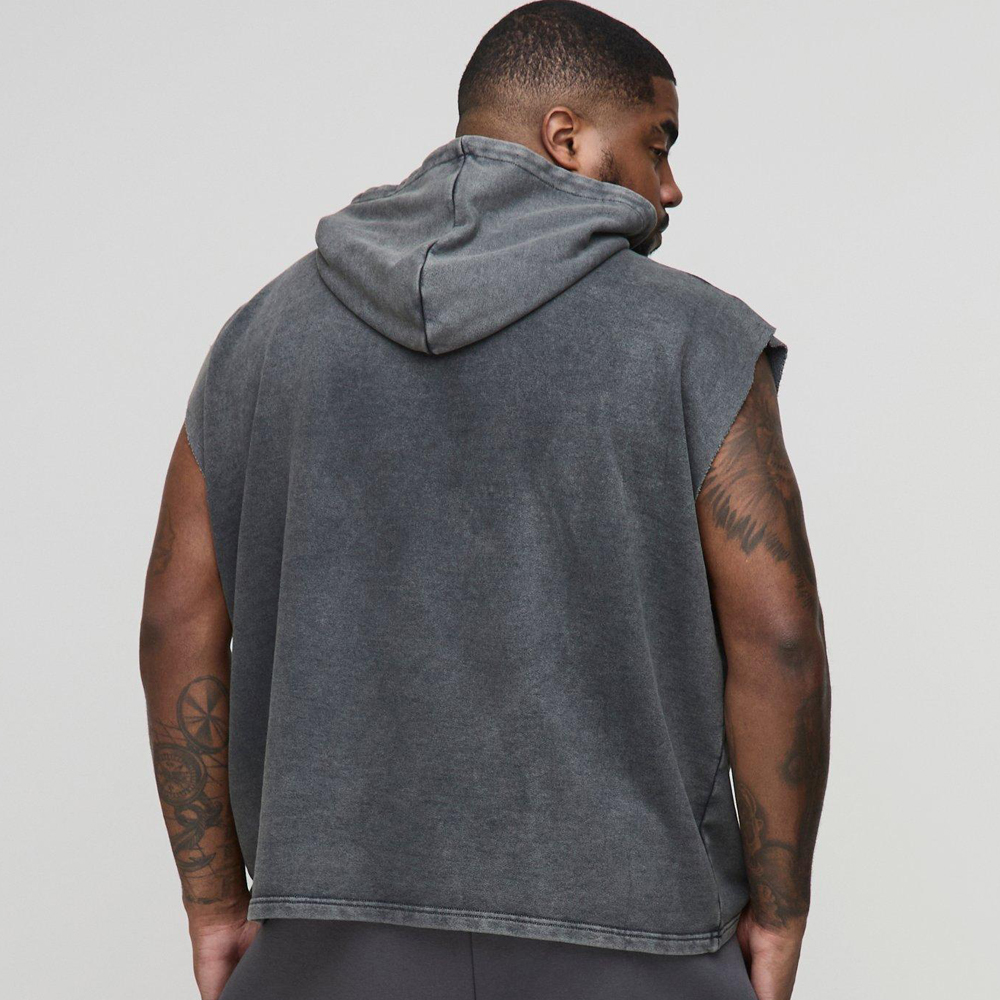 Oversized Boxy Acid Wash Hoodie