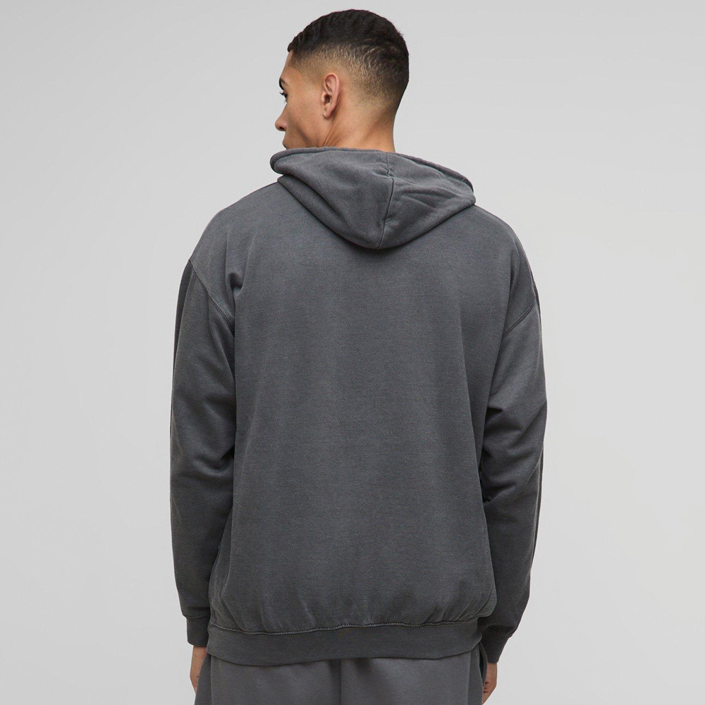 Oversized Worldwide Contrast Stitch Hoodie