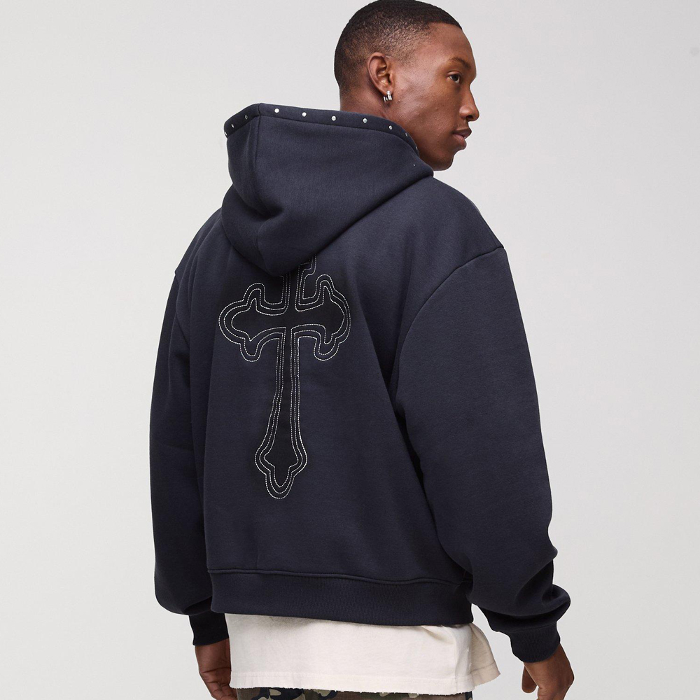 Oversized Link Park Washed License Hoodie